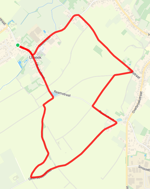 Parcourskaart Ulbeek Loopt